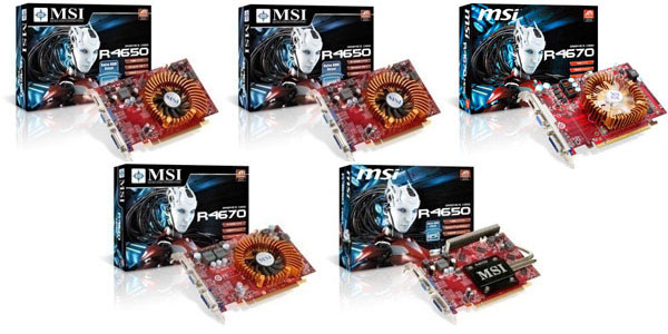 Nová řada HD 4600 od MSI