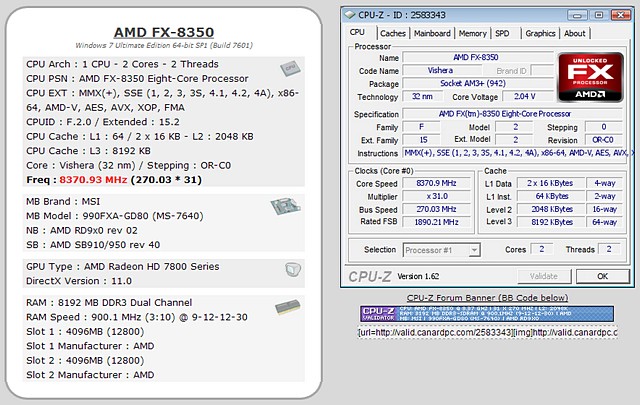 S procesorem AMD FX-8350 byl vytvořen nový světový rekord ve frekvenci