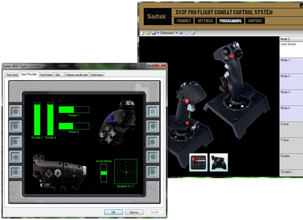 Saitek X65F Combat Control System – létání bez hranic