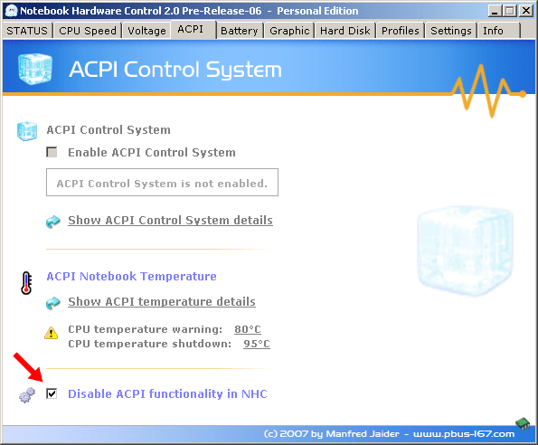 Zlatý fond utilit - Notebook Hardware Control