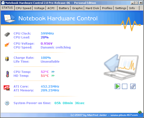 Zlatý fond utilit - Notebook Hardware Control