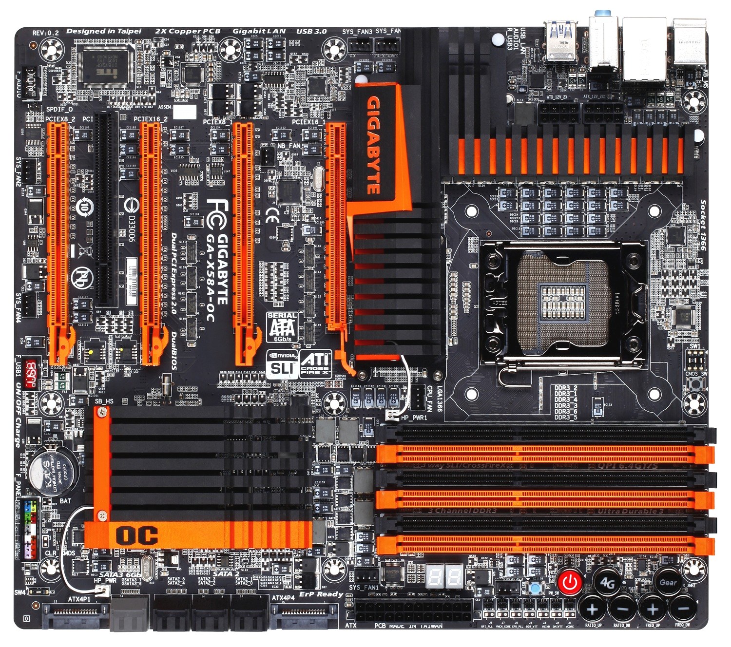 Gigabyte GA-X58A-OC – oranžový ďábel jen pro taktování