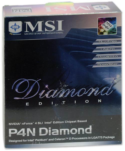 Základní deska MSI P4N Diamond pro Pentia 4 s podporou SLI