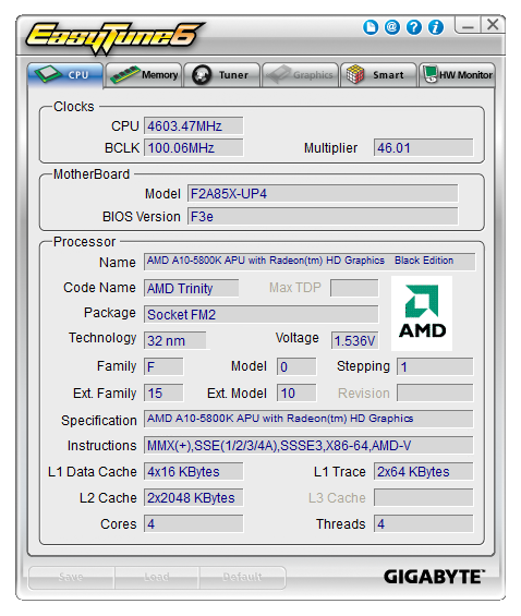 AMD Trinity – test Gigabyte F2A85X-UP4 včetně přetaktování