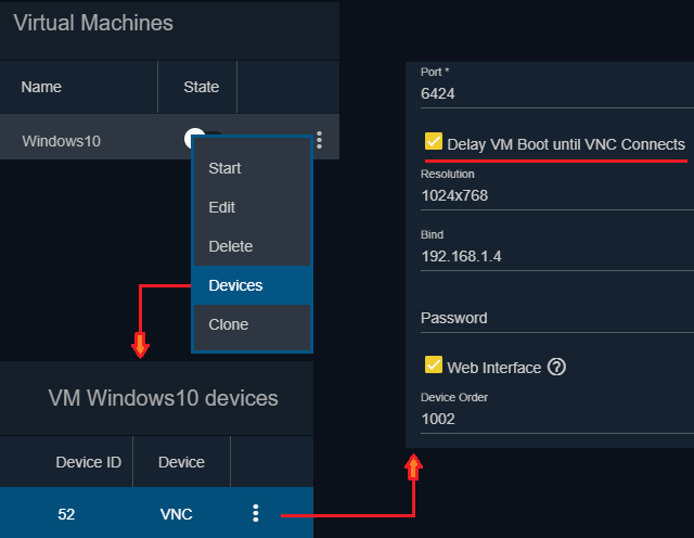 Má se počítač spustit po startu FreeNAS nebo čekat na připojení přes VNC?