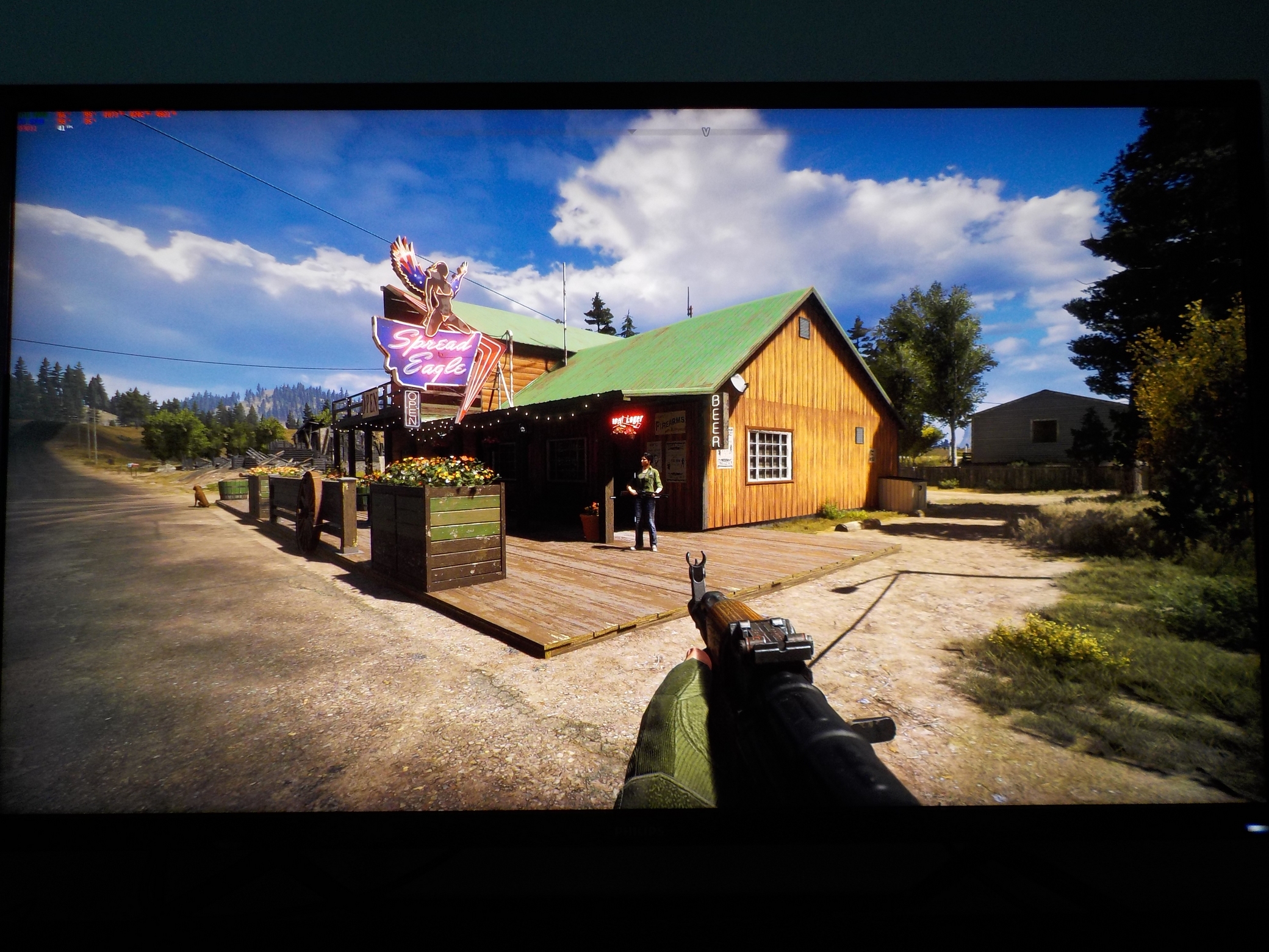 Far Cry 5, HDR. Na první pohled je obraz víc "natural".