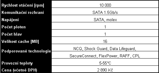 Western Digital Raptor - disky s rychlostí F1