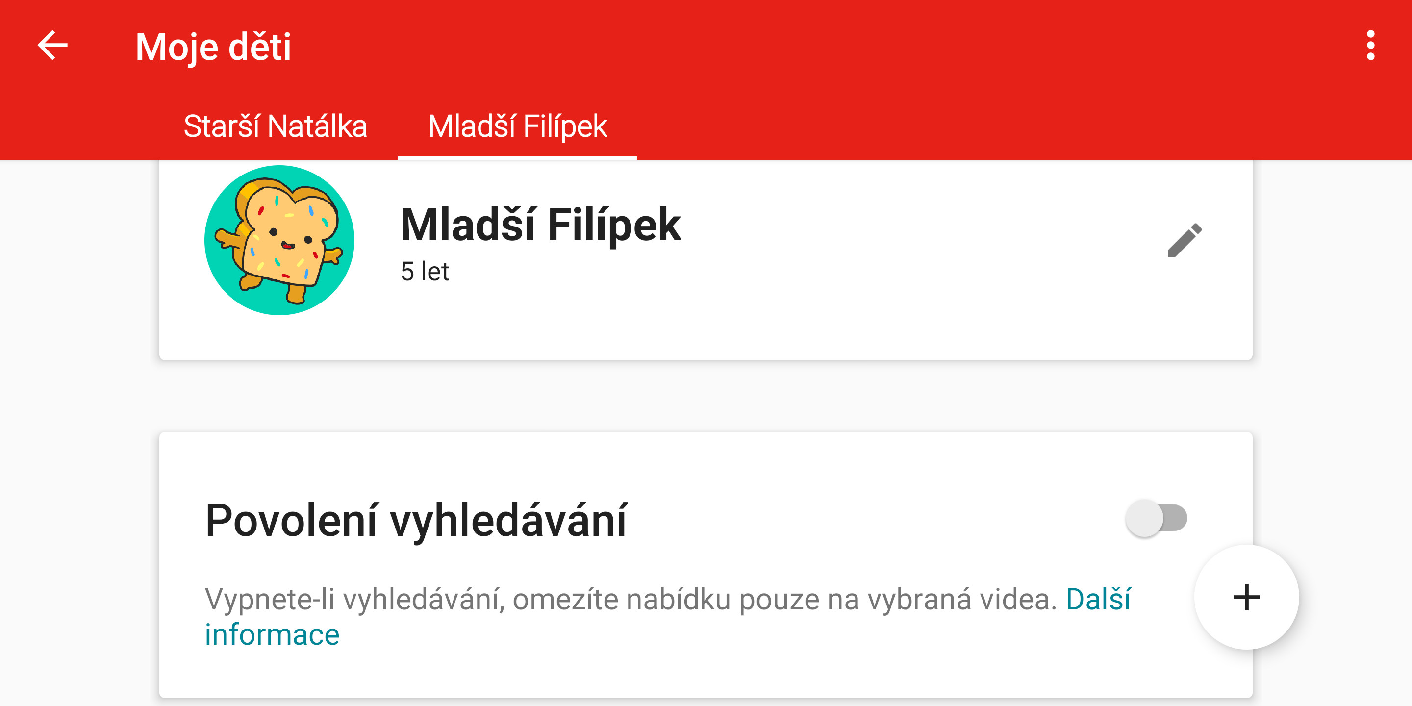 YouTube Kids je ode dneška i v Česku