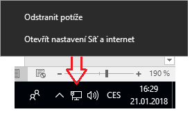 Změna IP adresy ve Windows 10.