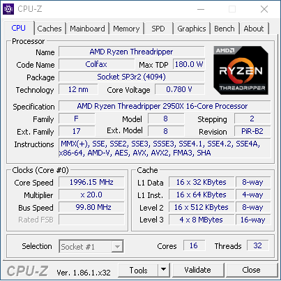 AMD Threadripper 2950X (šestnáct jader) v testu