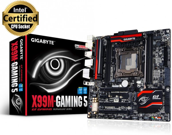 Gigabyte uvádí na trh svoji novou micro-ATX herní desku X99M-Gaming 5