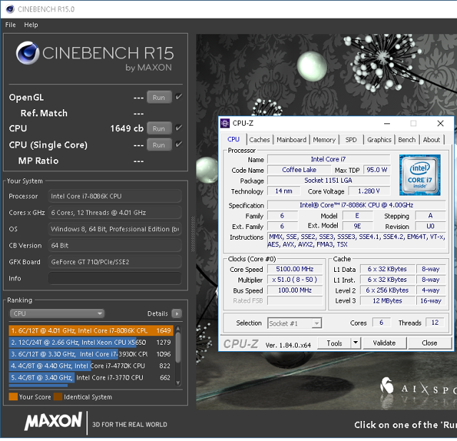 Limitovaná edice Core i7-8086K s taktem až 5,0 GHz v testu