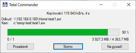 Wi-Fi 6 připojená přes 1 GbE