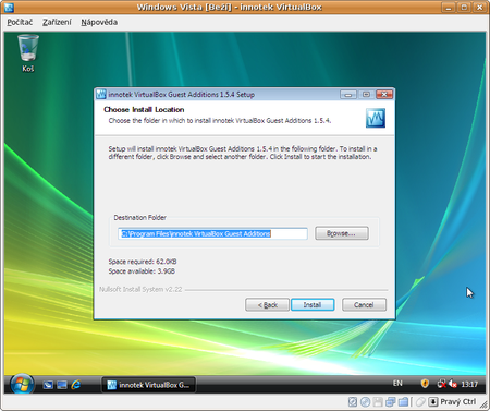 VirtualBox aneb Windows Vista v Linuxu