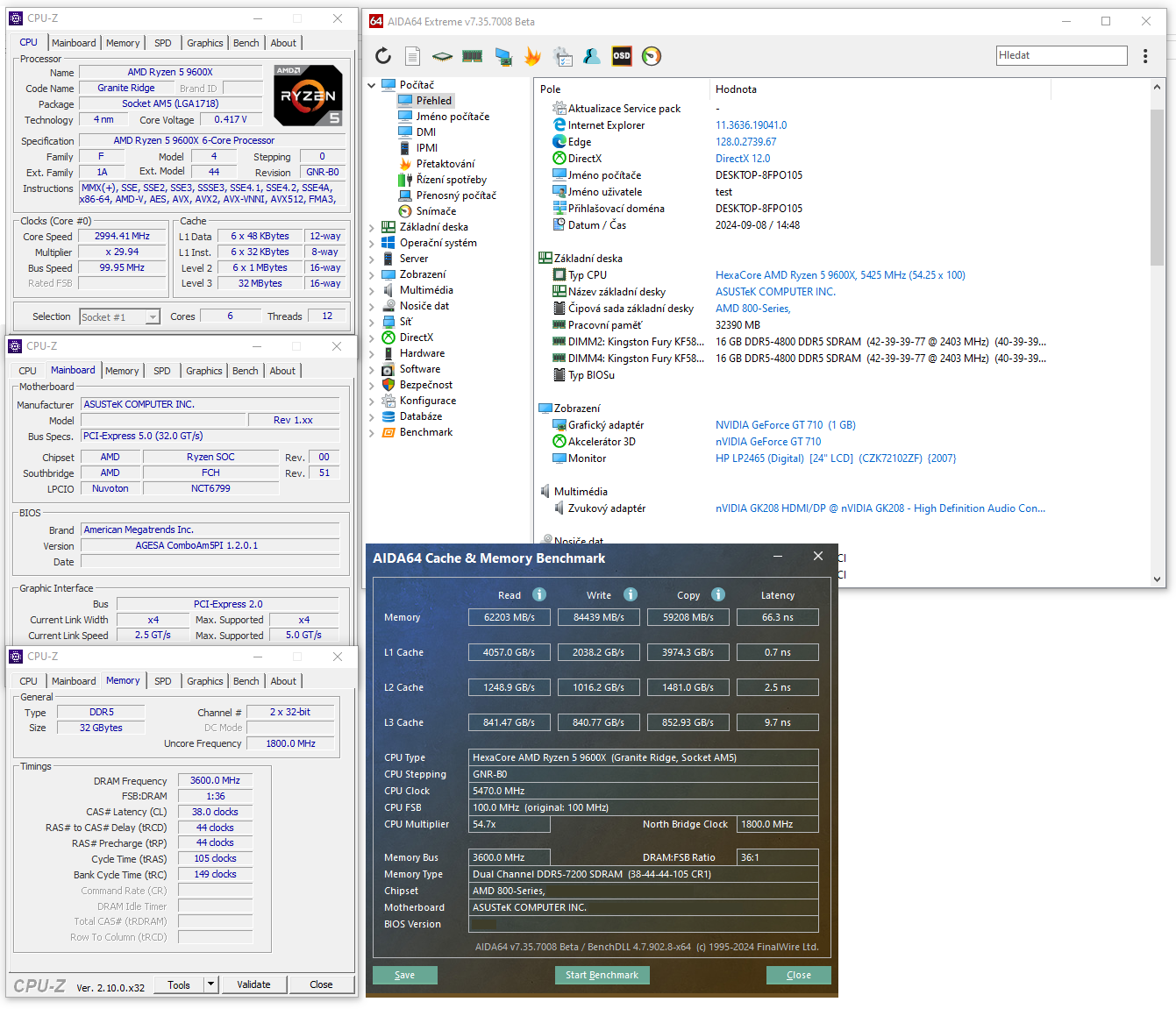 AMD Ryzen 5 9600X: Rychlý test s TDP na 65 W a 105 W