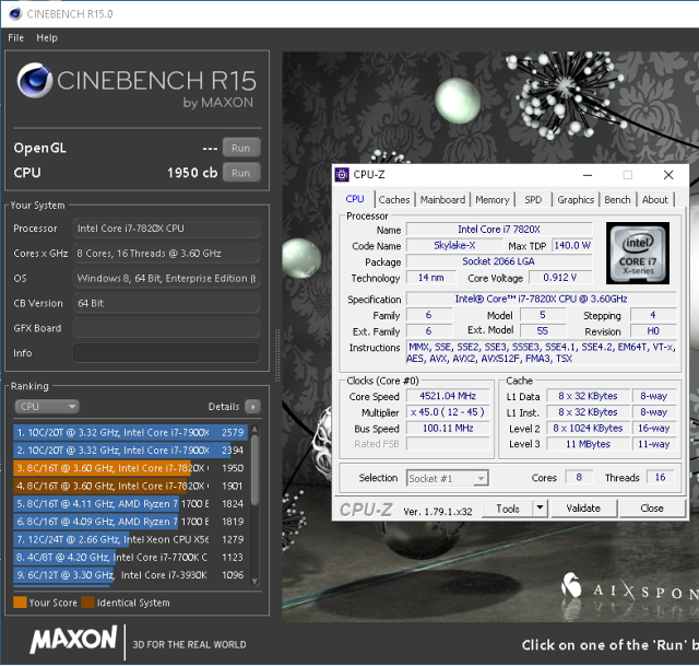 Intel Core i7-7820X: Osmijádro Skylake-X v testu