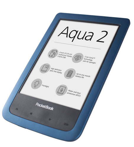 PocketBook přichází s vodotěsnou ebook čtečkou Aqua 2 s nasvíceným displejem