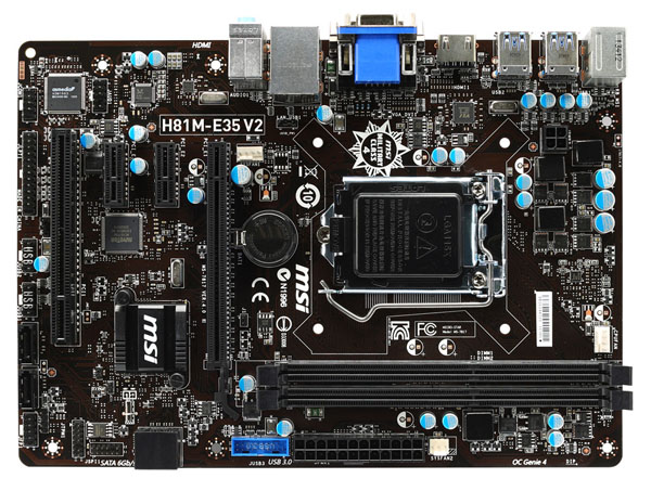 MSI vydává základní desku H81M-E35 V2 s paticí LGA1150