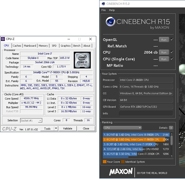 Intel Core i7-9800X: Osm jader Skylake-X v testu