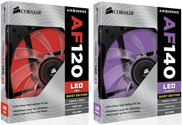 Corsair oznámil vydání série LED ventilátorů ze série Air