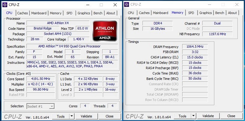 Intel Pentium G4400, AMD Athlon x4 950 a Ryzen 3 1200 v testu 