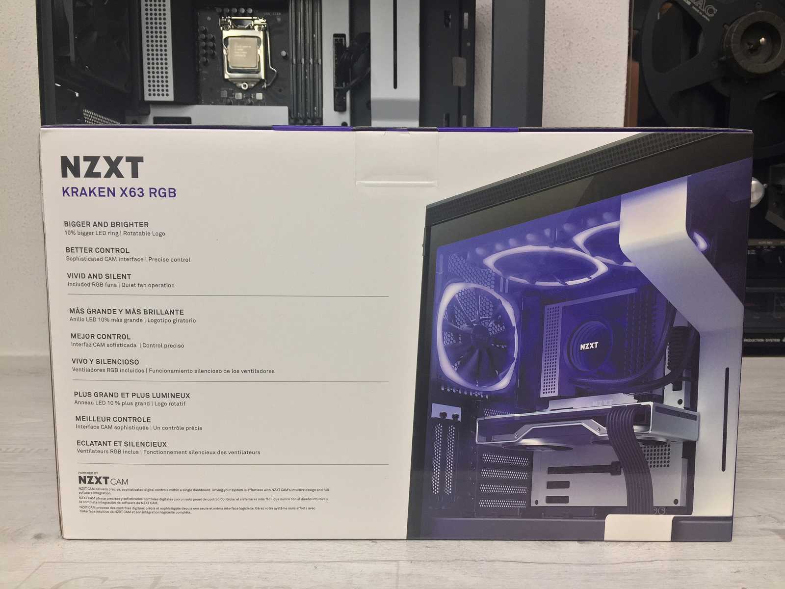 Test skříně NZXT H510 FLOW – s komponenty v bílém tónu