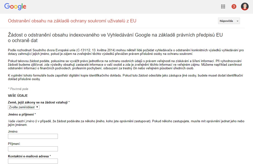 Soud EU rozhodl: Google nemusí mazat údaje o lidech celosvětově