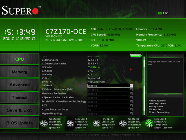 Poradí si Supermicro C7Z170-OCE s novým Kaby Lake i7 7700K?