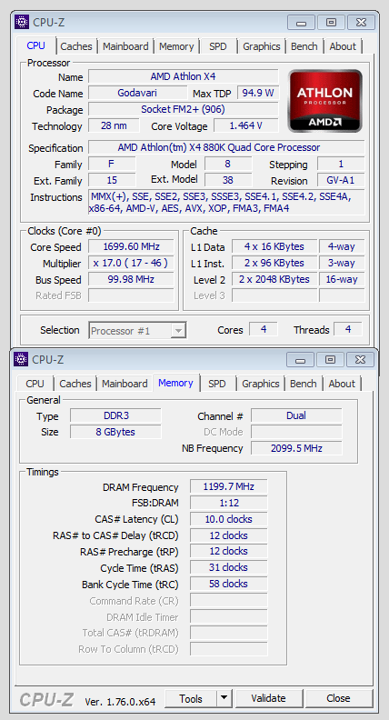 Levné procesory AMD: Athlon X4 880K a Athlon X4 845