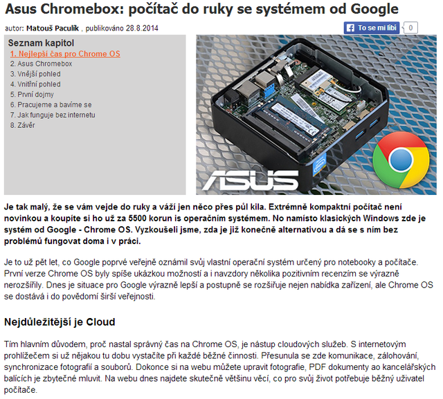 Asus Chromebox: počítač do ruky so systémom od Google