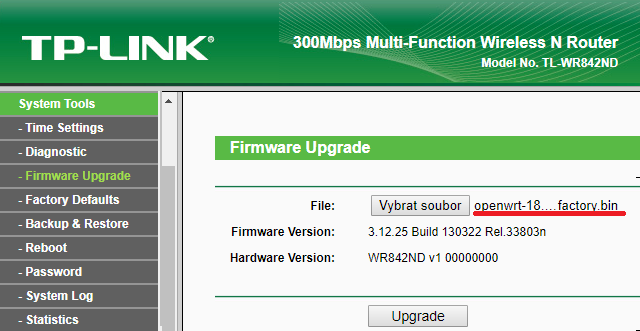 Aktualizace firmware