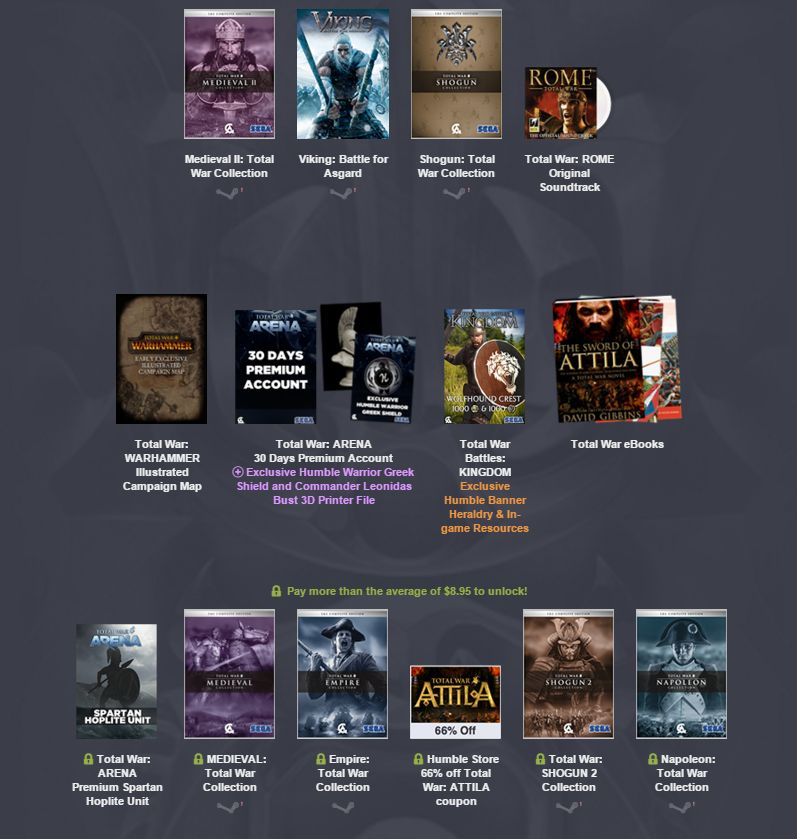 Na Humble Bundle odstartovalo šílenství jménem Total War