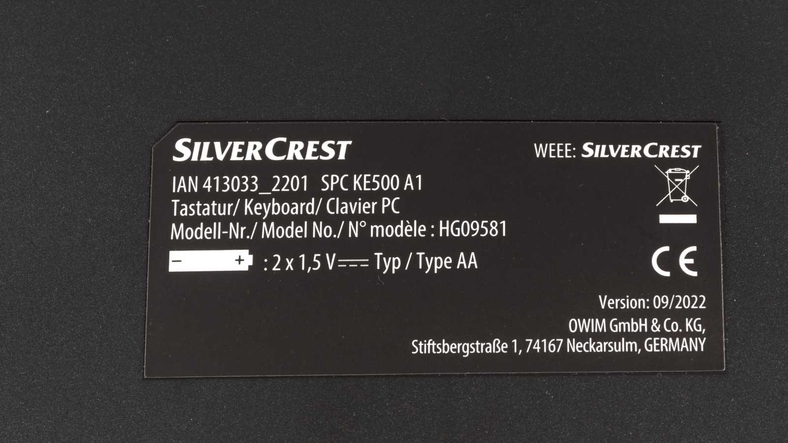 Ergonomická bezdrátová klávesnice SilverCrest z Lidlu za osm stovek v testu