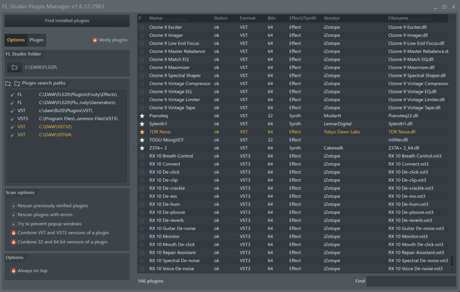 Plugin manager ve FL Studio 20