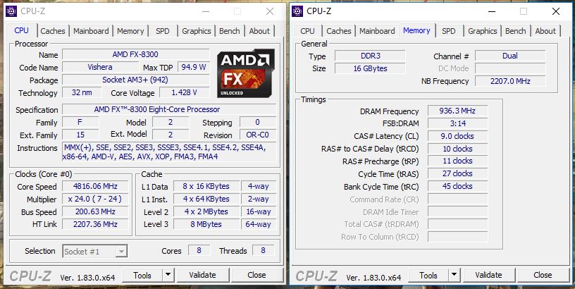 Intel Core i3-8350K, i5-8400 a AMD FX-8300 v testu 