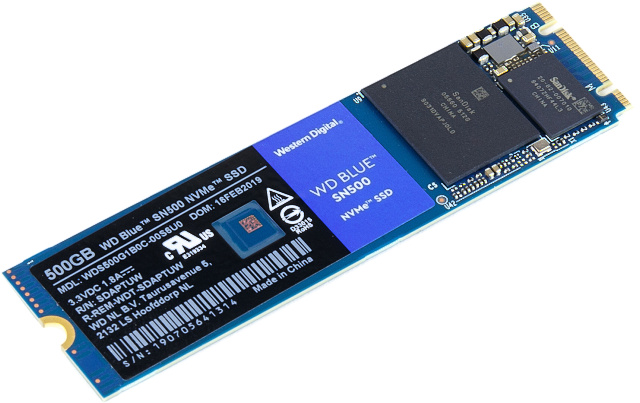 WD Blue (SN500) 500 GB – Nejlevnější SSD pro NVMe na trhu