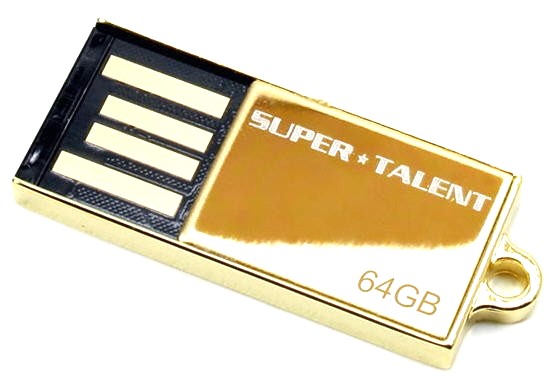 Super Talent má 64GB flash disk pozlacený 24 karátovým zlatem