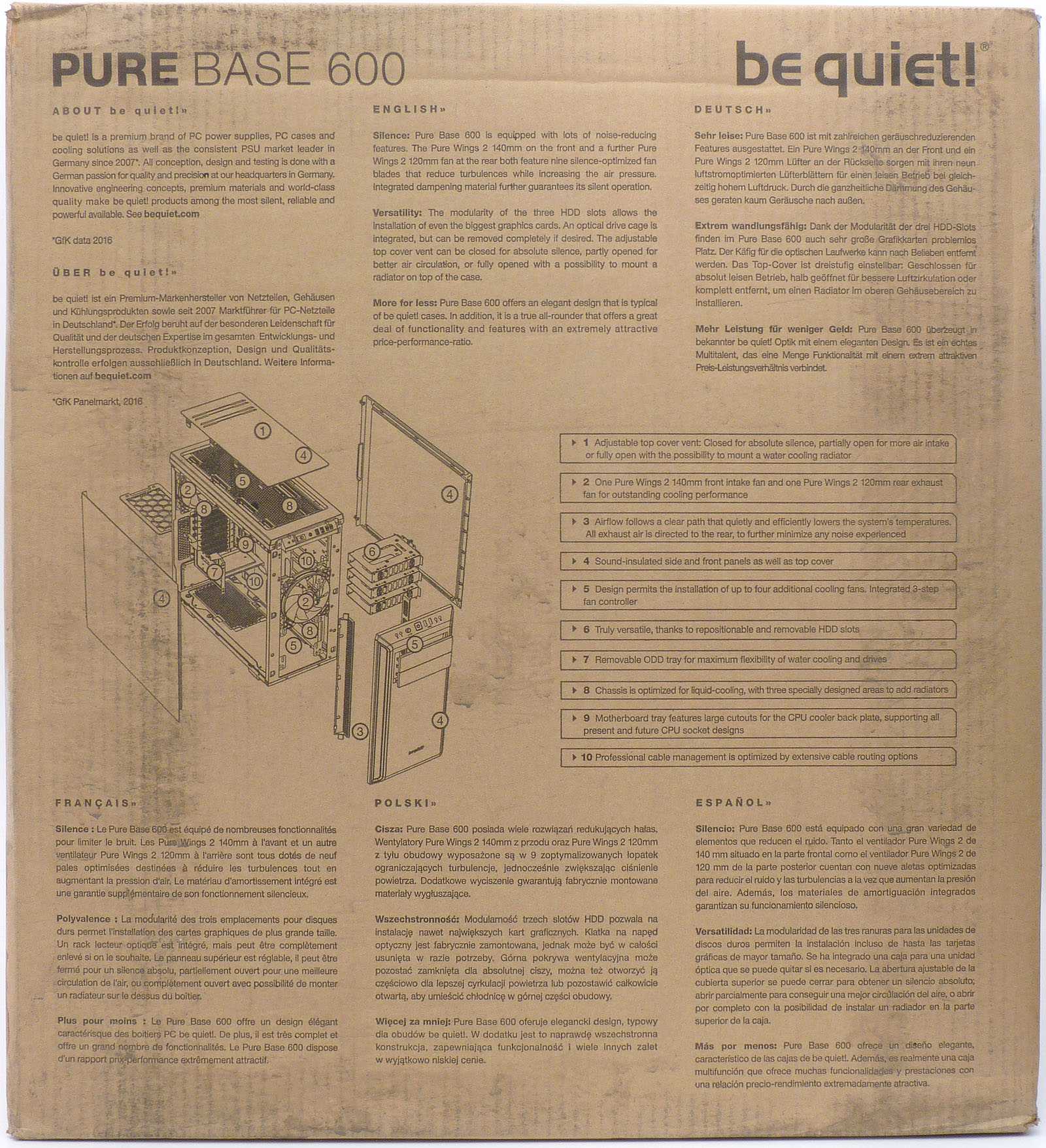 Pure Base 600 Black: nejmenší skříň od be quiet! 