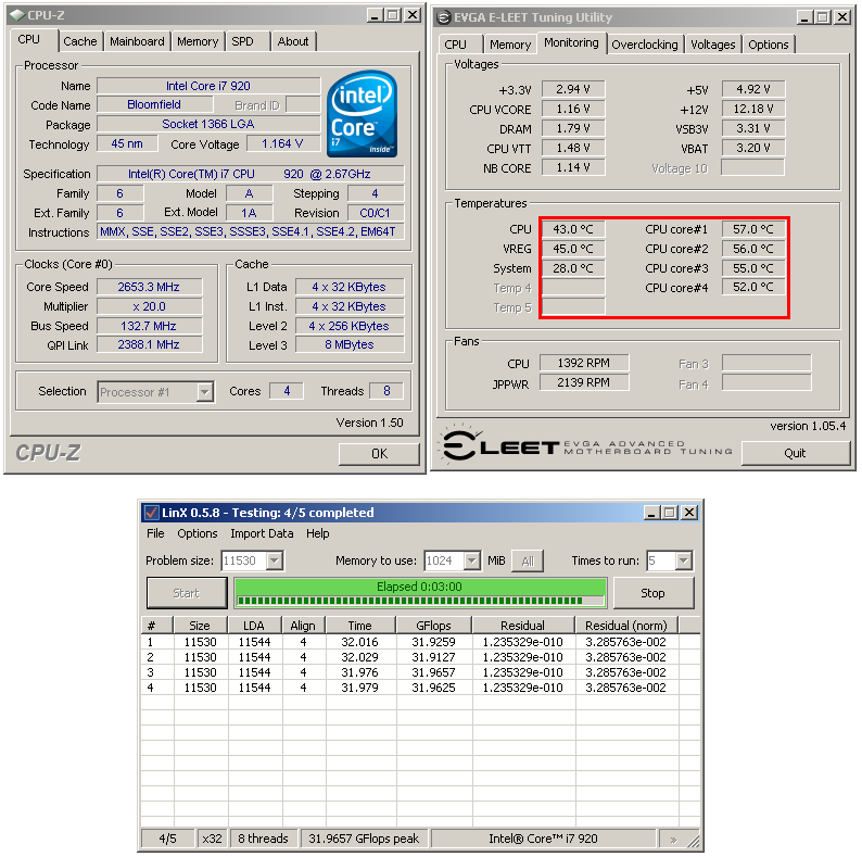 Intel Core i7 920 - Srovnání výrobních revizí C0 a D0