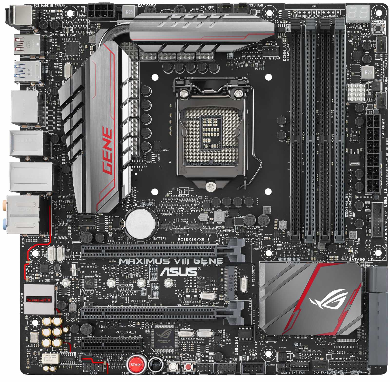 Asus Maximus VIII Gene – Luxusní mATX deska pro Skylake