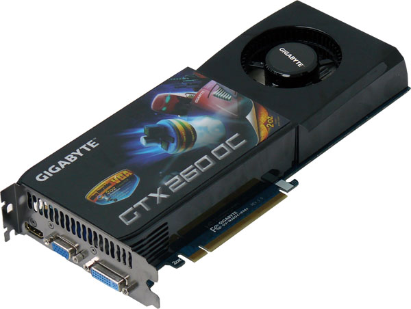 Gigabyte GTX 260 OC - přetaktovaná a se zlatým HDMI