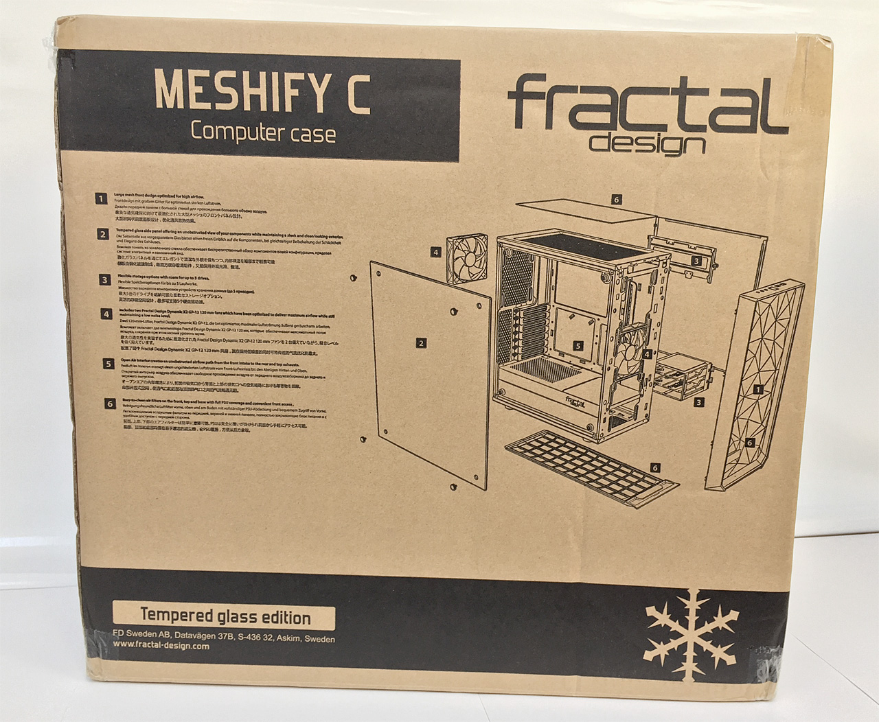 Fractal Design Meshify C: inspirace prvky stealth