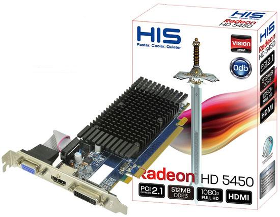 Dřevina od HIS - Radeon HD 5450