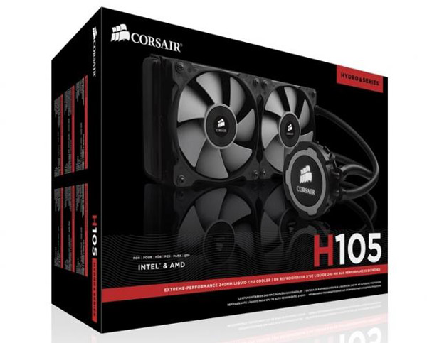 Společnost Corsair vydává vodní AiO CPU chladič Hydro H105