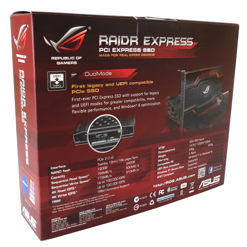 Asus RAIDR Express – ohromující SSD na PCI-E kartě