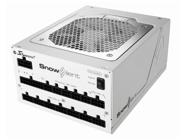 Seasonic Snow Silent 1050W: výkonný napájecí zdroj pro náročné v elegantním bílém provedení 