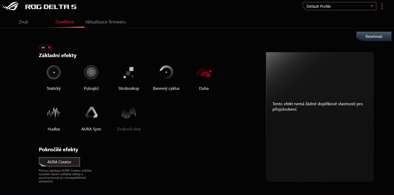 ASUS ROG Delta S herní headset i pro poslech muziky