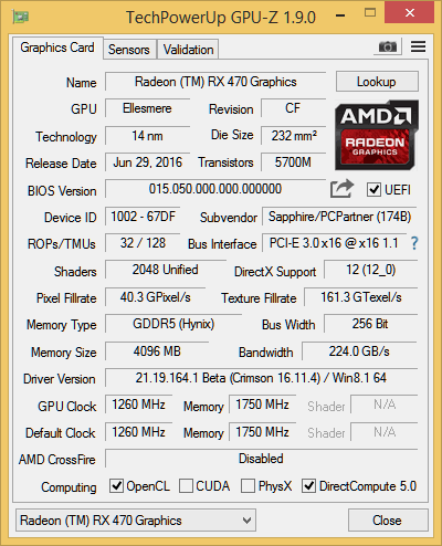 4 vs. 8 GB paměti na Sapphire Nitro+ Radeon RX 470 OC