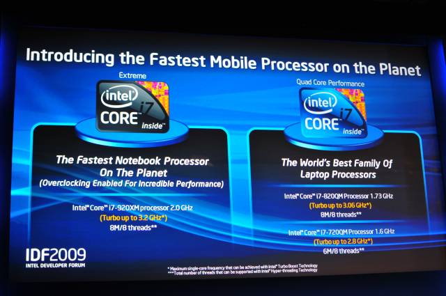 Nové mobilní CPU na platformě Nehalem