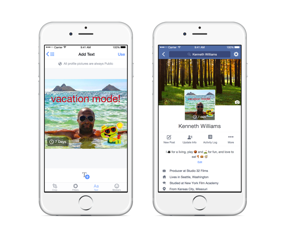 Facebook chystá zavedení profilových videí, budou moci nahradit úvodní obrázky
